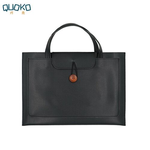 Sac étanche pour ordinateur portable, sacoche à bandoulière pour ordinateur de 16.1 pouces, pour Macbook Air Pro, porte-documents - For Mac 12 - Noir mat