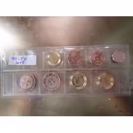 Serie De 8 Pieces De1ct A 2euros Malte 2015 Rare