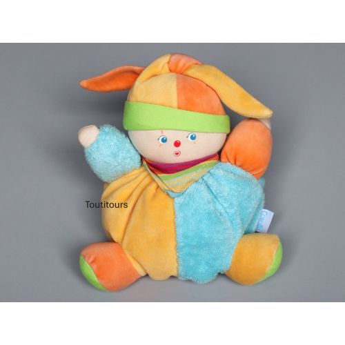 Doudou lutin orange bleu vert Corolle