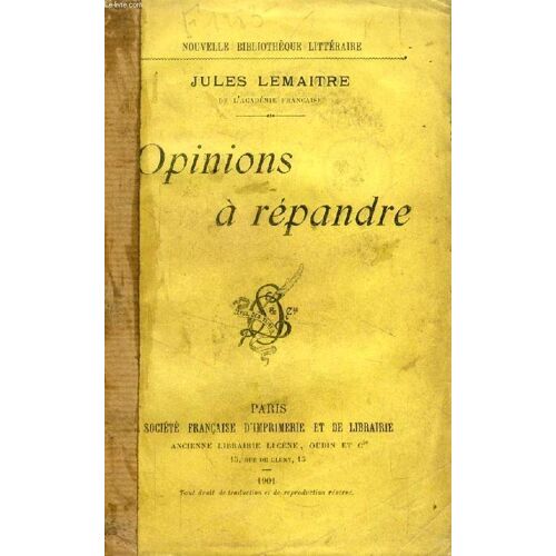 Opinions A Repandre