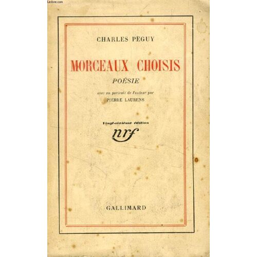 Morceaux Choisis, Poesie