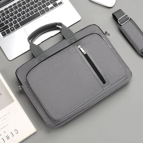 Sac étanche pour ordinateur portable, sacoche à bandoulière pour ordinateur Macbook Air Pro, porte-documents pour femmes - For 13 pouces - Gris foncé