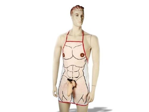 Tablier Humouristique Avec Pénis 3d Homme Nu Sexy