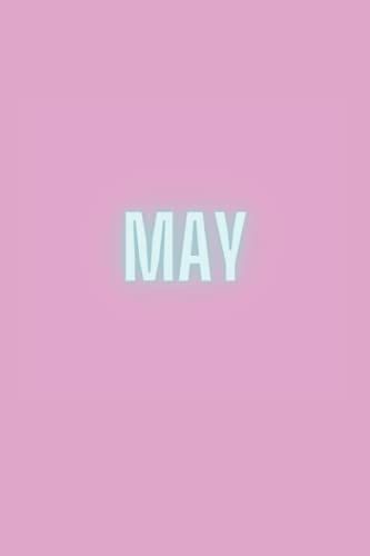May: Peony/Pool Blue 120 Pg Notebook - Collect All 12 (Vibrant Colorful Monthly Notebooks For The Entire Year)