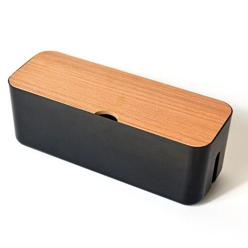 Boîte de Rangement De câble Multiprise Fil Étui De Rangement Anti-Poussière Prise Chargeur Boîte Organisateur De Câble Réseau De Bureau Ligne Boîte De Rangement