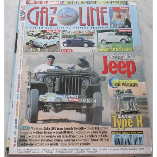Gazoline - Volume 13 - N°137 - Août/Septembre 2007 - Préparation Jeep