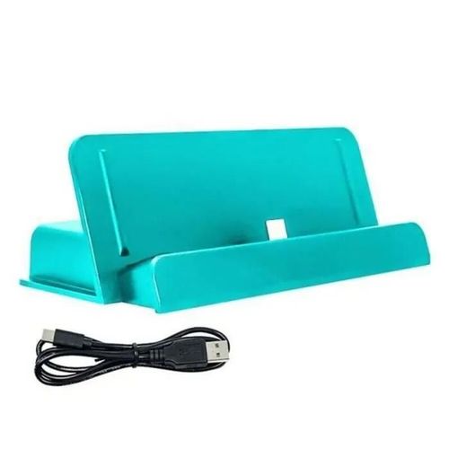 Support De Charge Universel De Type-C De Couloeur Unie Pour Console Nintendo Switch Lite Bleu
