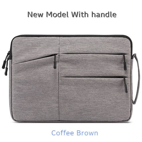 Anki Marque Ordinateur Portable Sac , Étanche Étui Pour Macbook Air Pro, Ordinateur Portable Sac À Main Dropship - For 12 pouces - Poignée de café