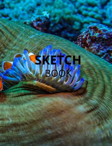 Sketchbook: Best Blank White Pages With River Animals Life Cover Color For Painting, Drawing, Writing, Sketching And Doodling, Wide Papers 8.5 X ... To Children, Kids, Boyfriend And Girlfriend