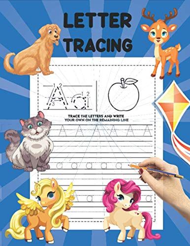 Letter Tracing: Learning Fun With Alphabet Tracing Practice Workbook For Kids Ages 3-5.
