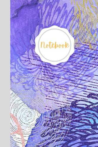 Notebook: Purple Glam Notebook Journal Blank Lined Paper