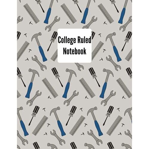 College Ruled Notebook: Fathers Day Themed Cover, 1 Subject, Lined Paper Pages Book