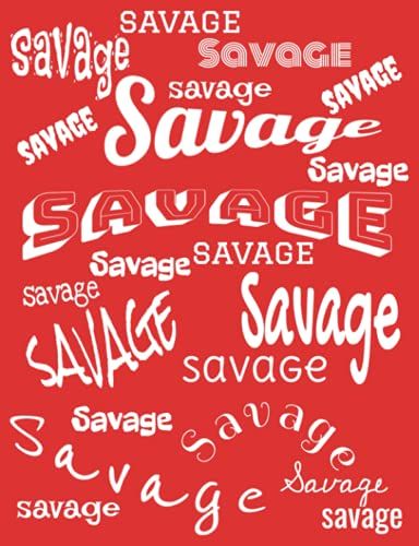 Savage: Composition Journal For School With 110 Pages For Notes And Journal Entries
