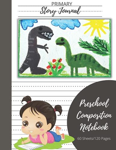 Composition Notebook Preschool: Primary Story Journal | Dotted Midline And Picture Space 120 Pages (Kids Preschool Story Journal)