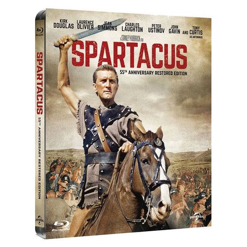 Spartacus - Édition 55ème Anniversaire - Blu-Ray + Copie Digitale - Boîtier Steelbook