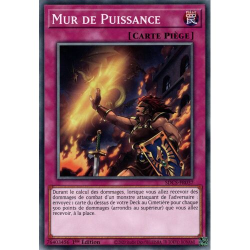 Yu Gi Oh Sdcs Fr037 Mur De Puissance