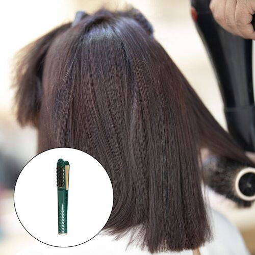 Fer À Friser Trois-En-Un Pour Femmes Et Adolescentes, Peigne En Artefact De Cheveux Lisses, Double Usage Automatique, Attelle Électrique Réglable, 60w