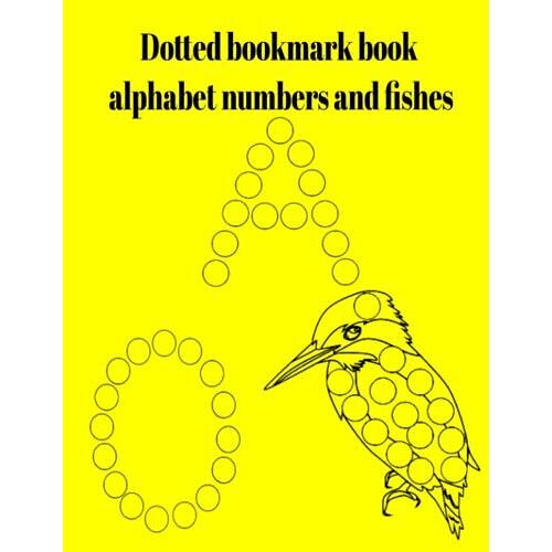 Dotted Bookmark Book Alphabet Numbers And Fishes