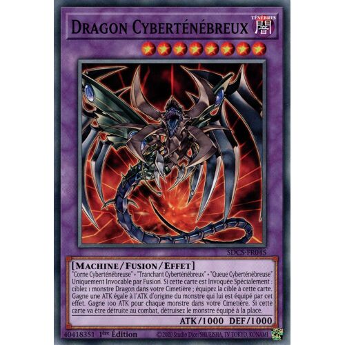 Yu Gi Oh Sdcs Fr045 Dragon Cyberténébreux