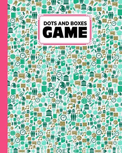 Dots And Boxes Game: Premium Basketball Cover Dots And Boxes Game, A Classic Strategy Game - Large And Small Playing Squares, 120 Pages, Size 8" X 10" By Andreas Efthymous