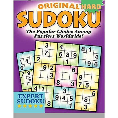Hard Sudoku Brain Games For Adults: Logic Puzzles, Solutions Included, Large Print, Classic Sudoku