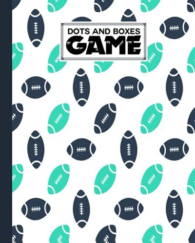 Dots And Boxes Game: Rugby Cover Dots And Boxes Game, A Classic Strategy Game - Large And Small Playing Squares, 120 Pages, Size 8" X 10" By Andreas Efthymous