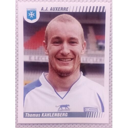 Foot 2009 - Championnat De France De L1 Et L2 - Auxerre N°17 Thomas Kahlenberg - Image, Sticker, Autocollant, Vignette Panini