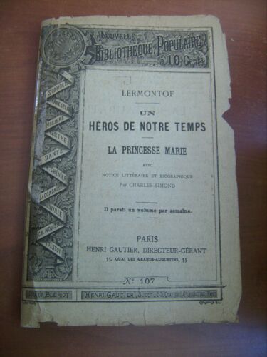 Un Héros De Notre Temps : La Princesse Marie Avec Notice Littéraire Et Biographique Par Charles Simond