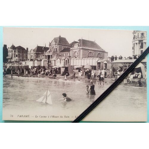 Cpa (Carte Postale Ancienne Autour De 1900/1910) De "Paramé" (Saint Malo) Animée Et Neuve (Jamais Voyagé, Dos Séparé) : "Le Casino À L'heure Du Bain" (Carte De Levy Fils Et Compagnie À Paris) 