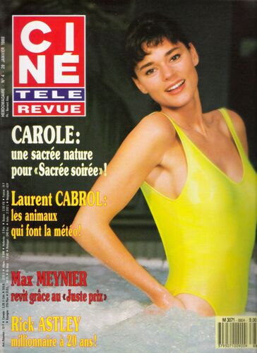 Cine Tele Revue N° 4 Du 28/01/1988 - Carole - Laurent Cabrol - Max Meynier  Rick Astley.