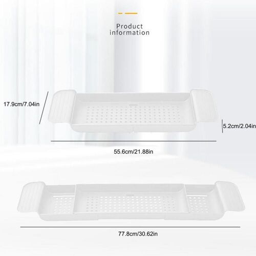Rangement extensible pour baignoire T1, étagère de bain, étagère de rangement pour torchons Regina, accessoires de baignoire, porte-vidange pour évier de cuisine