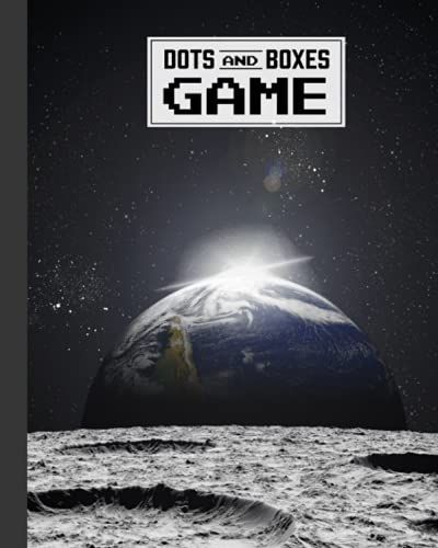 Dots And Boxes Game: Universe Cover Dots And Boxes Game, A Classic Strategy Game - Large And Small Playing Squares, 120 Pages, Size 8" X 10" By Ingolf Jakob