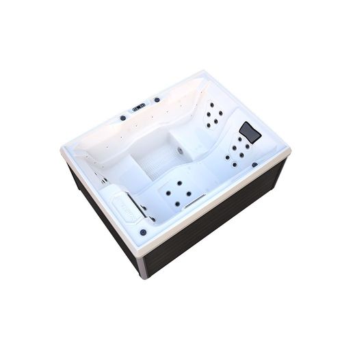 HOME DELUXE Spa extérieur 'STREAM PURE' Chauffage et buses de massage inclus, pour 3 personnes I Spa de jardin, Bain à remous extérieur, Spa et Bien-être , Bain A Remous Et Massage