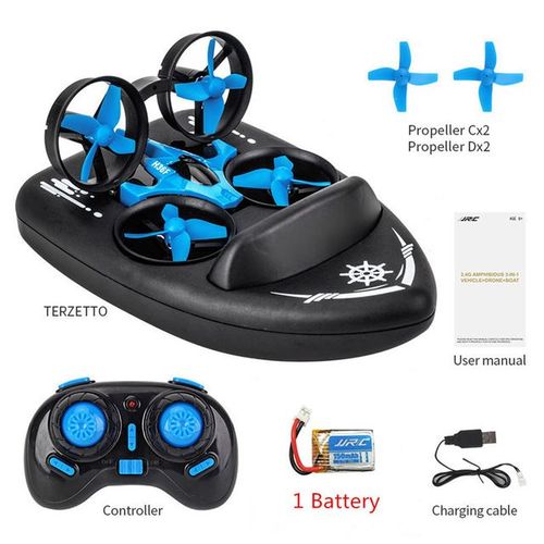 Jjrc-Mini Hélicoptère Drone H36f Amélioré,2.4g,4ch,Pouvez-Vous Roscope 6 Axes,Vitesse 3d Flip Sauna,Mode Sans Rtf,Bateau,Voiture,Eau,Sol,Air,3 Modes - Type H36f-Generique