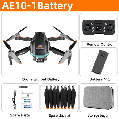 Gland 8 Evo Gps Positionnement 6k Hd Trois Caméras Drone Photographie Aérienne 360 ° Évitement D'obstacles Photographie Positionnement Jouet - Type Ae10 Black-Generique