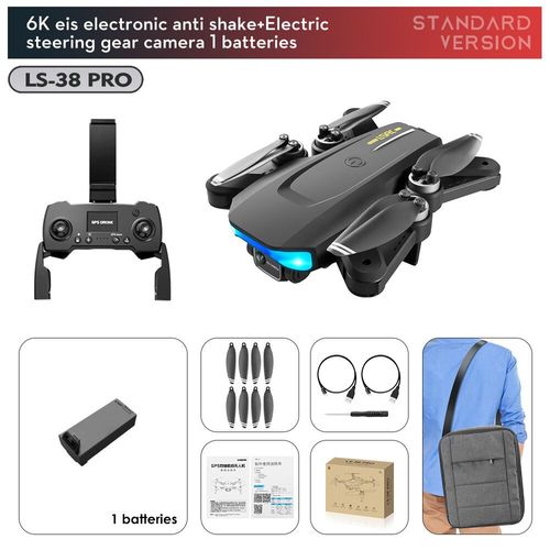 Drone Ls38 10000m Gps 6k Hd,Caméra Fpv,Flux Optique,Positionnement,Évitement D'obstacles,Photographie,Jouets Quadricoptères Pliables - Type Ls38 Drone-Generique