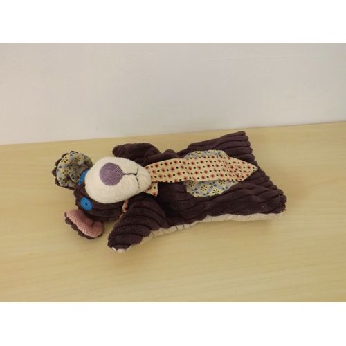 Doudou Marionnette Loup Marron Les Déglingos