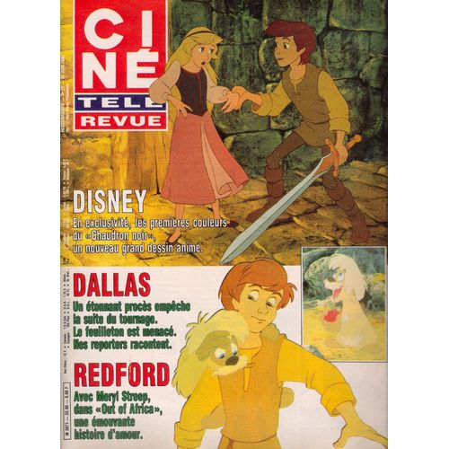 Cine Tele Revue N° 25 : 06-1985 Marie Laforet/Robin Renucci/Taran Chaudron Noir/Robert Redford/Meryl Streep/Tom Hanks/Thierry Lhermitte/Bujold/Gerard Klein/Jugnot/Lionel Cassan/Dean Martin