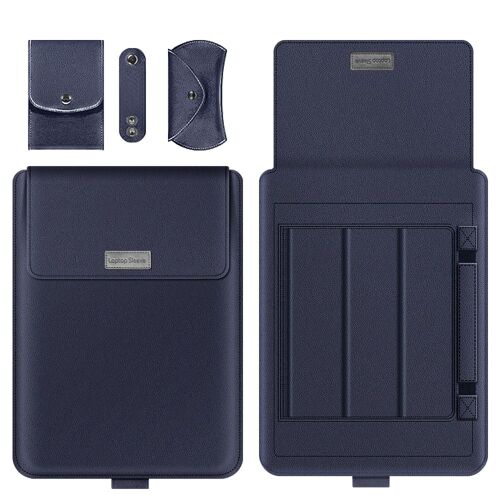 Sacoche à manches pour ordinateur portable, étui pour Macbook Air Pro 2020 et Huawei ASUS Dell - For pour 13 pouces - Bleu foncé