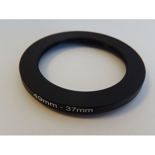 vhbw Bague d'adaptation de filtre Step-Down de 49 mm vers 37 mm pour objectif d'appareil photo - Réducteur, métal noir