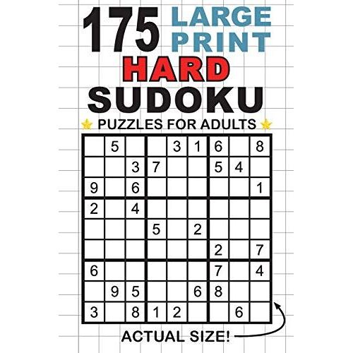 175 Large Print Hard Sudoku Puzzles For Adults