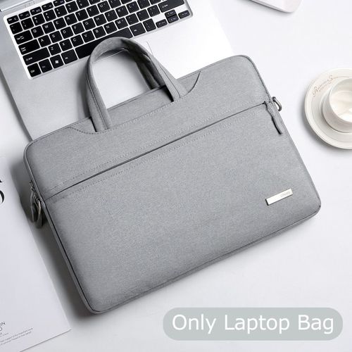Sac à bandoulière pour ordinateur portable, pochette pour ordinateur portable , pour Macbook Air Pro M1 Lenovo Dell Huawei, porte-documents - For 11inch 12 pouces - Gris clair d