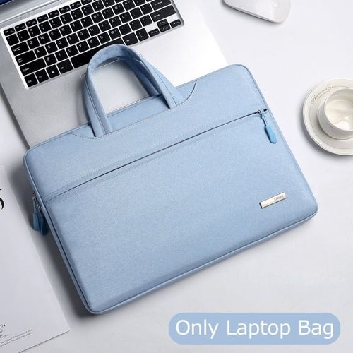 Sac à bandoulière pour ordinateur portable, pochette pour ordinateur portable , pour Macbook Air Pro M1 Lenovo Dell Huawei, porte-documents - For 11inch 12 pouces - Bleu clair d