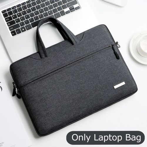 Sac à bandoulière pour ordinateur portable, pochette pour ordinateur portable , pour Macbook Air Pro M1 Lenovo Dell Huawei, porte-documents - For 11inch 12 pouces - Drak gris d