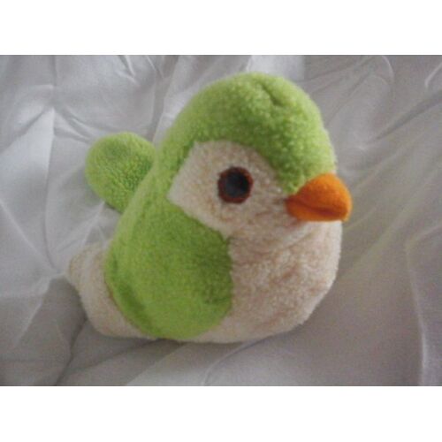 Peluche Oiseau Vert & Écru Birdies (Musical)