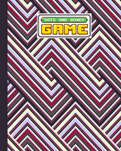 Dots And Boxes Game: Premium Colored Lines Cover Dots And Boxes Game, A Classic Strategy Game - Large And Small Playing Squares, 120 Pages, Size 8" X 10" By Fatma Eder