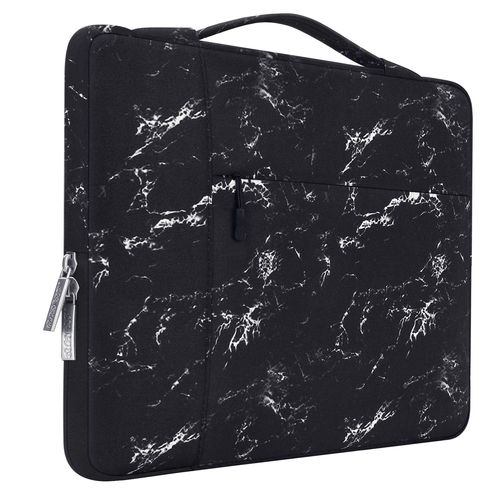 MOSISO 11 pochette d'ordinateur étanche pour hommes femmes pochette pour ordinateur portable étui pour 2018 nouveau Macbook Pro 15.6 ordinateur Ba - For 12 pouces - Marbre noir