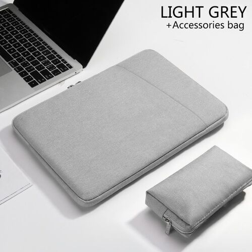 Housse étanche pour ordinateur portable, étui pour Macbook Air Pro, HP, Acer, Xiaomi, Asus, Lenovo,nouvelle collection - For 14 15 pouces - Gris clair 1 ensembles