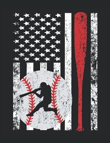 Baseball: Letter - 8.5" X 11" 120 Pages Composition Notebook Blank Lined Journals