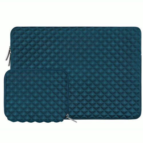 Housse de protection imperméable pour ordinateur portable, nouveau Design, fermeture éclair, pour Macbook Pro Air - For Pour plus vieux Mac 13inch - Sarcelle profonde
